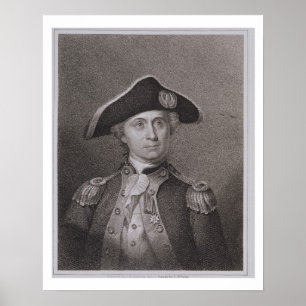 Pôster John Paul Jones (1747-92), gravado por James Barto
