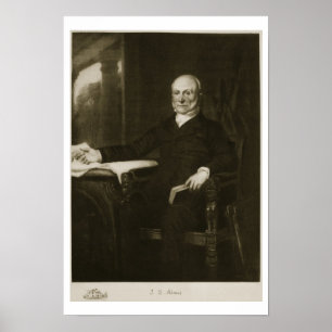 Pôster John Quincy Adams, 6o presidente do Sta unido