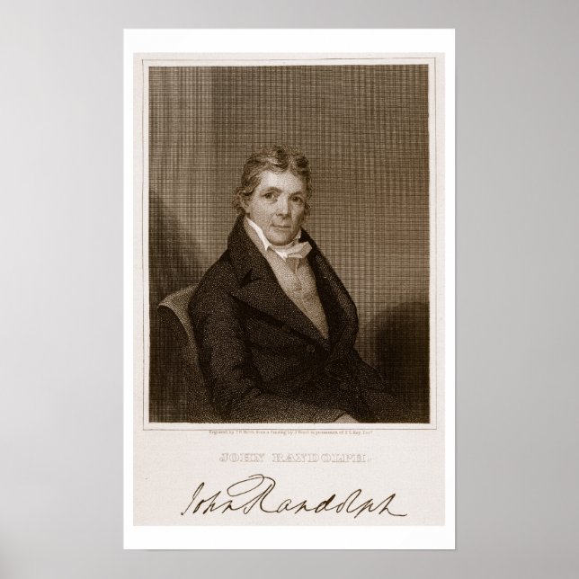 Poster John Randolph (1773-1833) gravado por Thomas B. Nó (Frente)