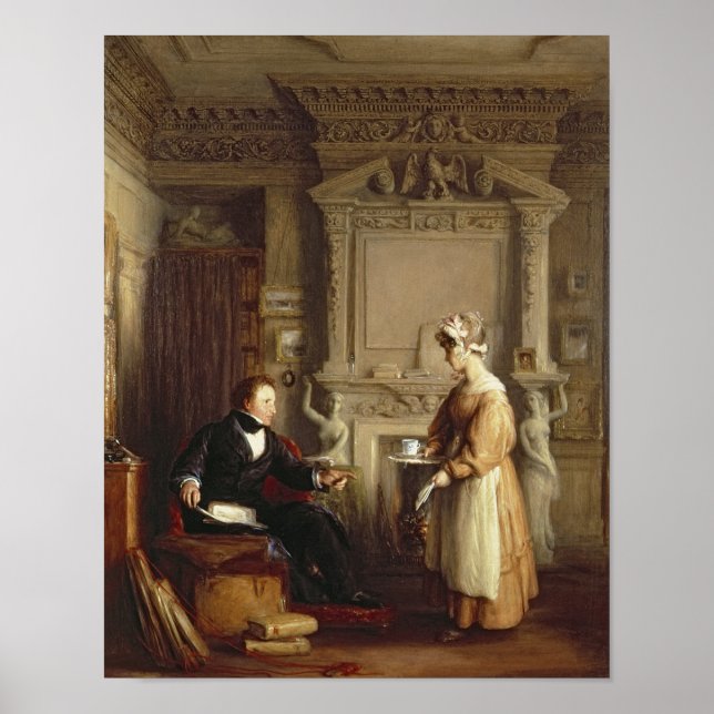 Pôster John Sheepshanks and his maid (Frente)