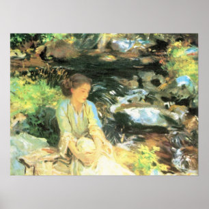 Pôster John Singer Sargent - a angra preta