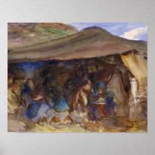 Poster John Singer Sargent - barraca beduína