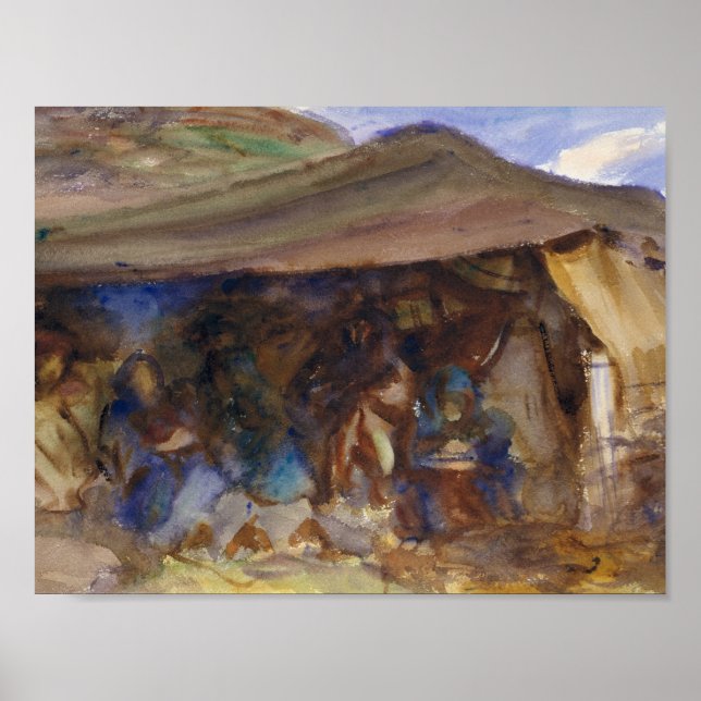 Poster John Singer Sargent - Bedouin Tent (Frente)