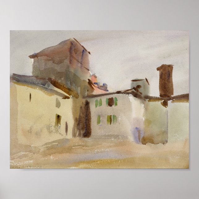 Poster John Singer Sargent - Borgo San Lorenzo (Frente)