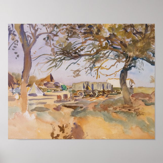 Poster John Singer Sargent - Campo Militar (Frente)