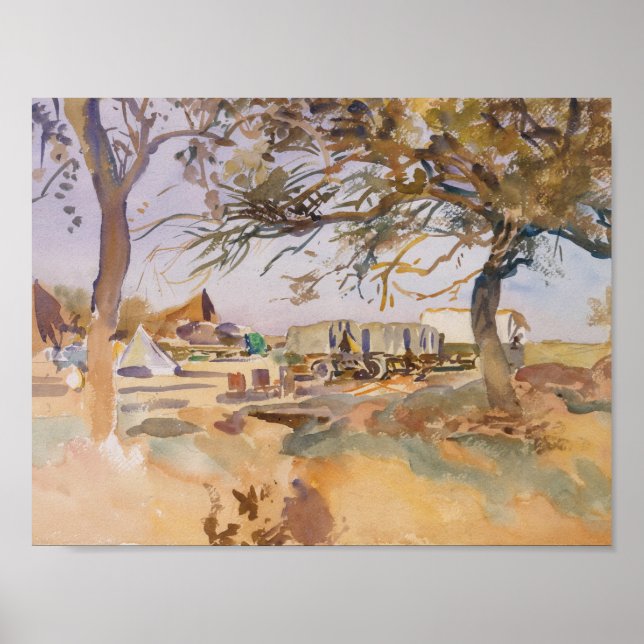 Poster John Singer Sargent - Campo Militar (Frente)