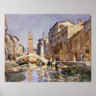 Poster John Singer Sargent - canal Venetian