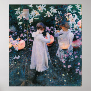 Poster John Singer Sargent Carnação Lily