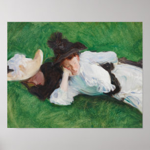 Poster John Singer Sargent - Duas Meninas em um gramado