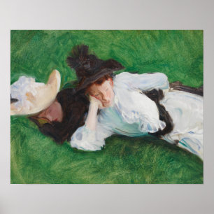 Poster John Singer Sargent - Duas Meninas em um gramado
