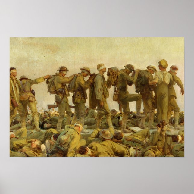 Pôster John Singer Sargent - Gassed (Frente)