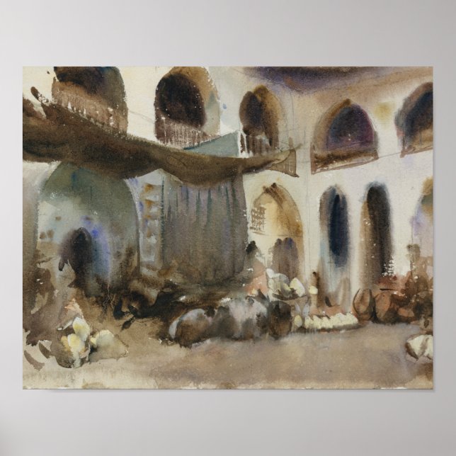 Poster John Singer Sargent - Mercado (Frente)