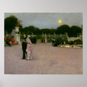 Pôster John Singer Sargent - nos jardins de Luxembourg