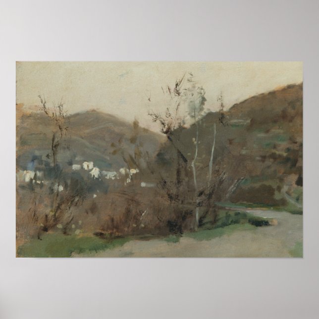 Poster John Singer Sargent - Paisagem Espanhola (Frente)