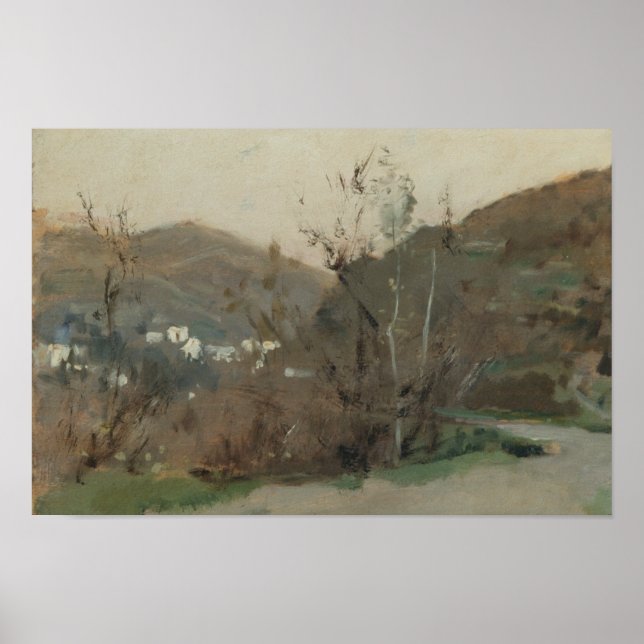 Poster John Singer Sargent - Paisagem Espanhola (Frente)