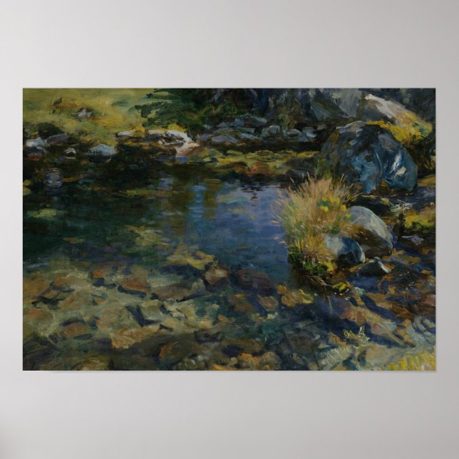Poster John Singer Sargent - Piscina alpina (Frente)