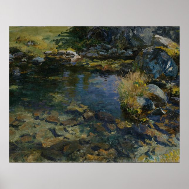 Poster John Singer Sargent - Piscina alpina (Frente)