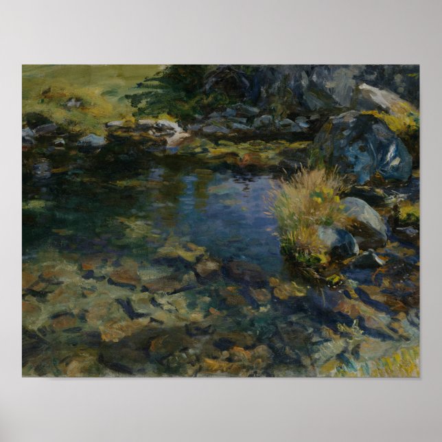 Poster John Singer Sargent - Piscina alpina (Frente)