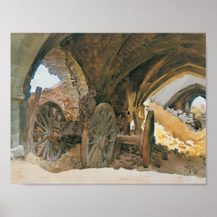 Poster John Singer Sargent - Rodas em Cofre