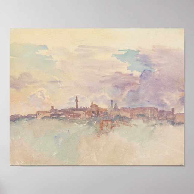 Poster John Singer Sargent - Siena (Frente)