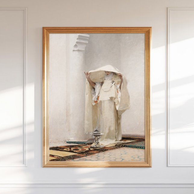 Poster John Singer Sargent Smoking of Ambergris Painting (Criador carregado)