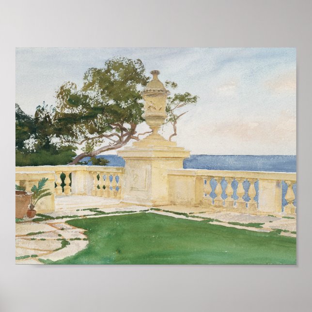 Poster John Singer Sargent - Terrace, Vizcaya (Frente)