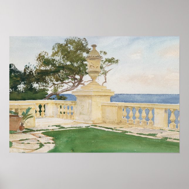 Poster John Singer Sargent - Terrace, Vizcaya (Frente)