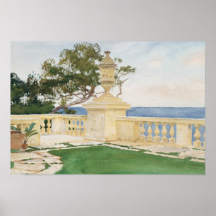 Poster John Singer Sargent - terraço, Vizcaya