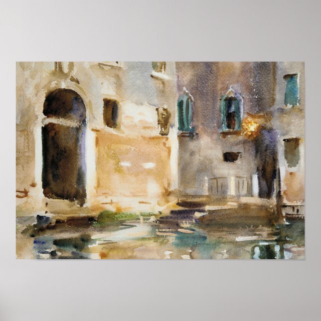 Poster John Singer Sargent - Veneza (Frente)