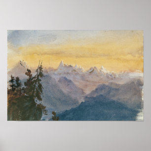 Poster John Singer Sargent - Vista do Monte Pilatus
