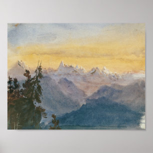 Poster John Singer Sargent - Vista do Monte Pilatus