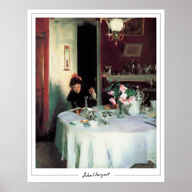 Poster John Singer Sargent Zedign Cartaz de Arte #160 (Frente)