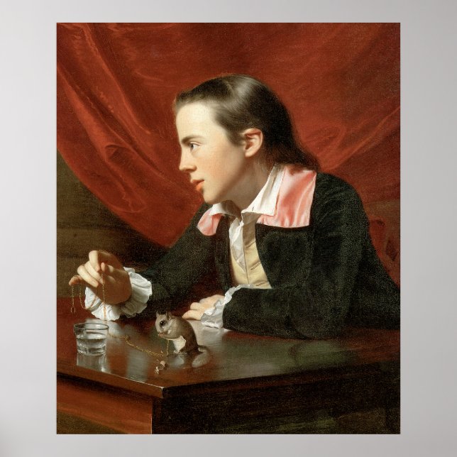 Poster John Singleton Copley Boy Com Um Esquilo (Frente)
