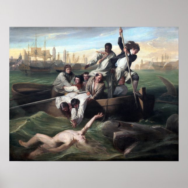 Poster John Singleton Copley Watson e o tubarão (Frente)