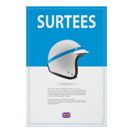 Pôster John Surtees Helmet
