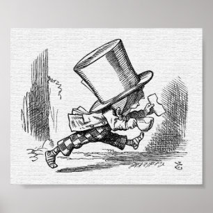 Pôster John Tenniel, Alice Mad Odiadora da Terra Maravilh