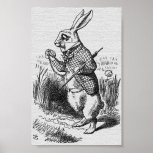 Pôster John Tenniel Ilustra Alice no País das Maravilhas