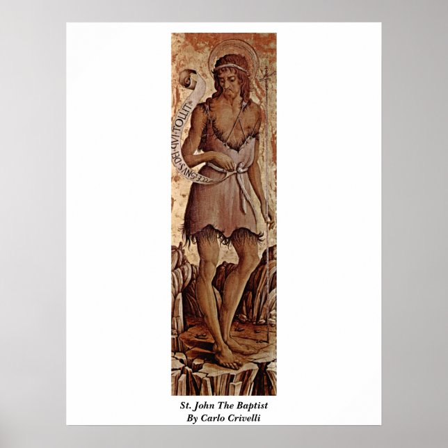 Poster John The Baptist Por Carlo Crivelli (Frente)