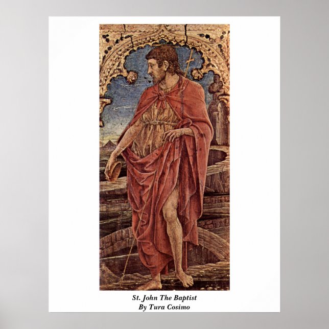 Poster John The Baptist Por Tura Cosimo (Frente)