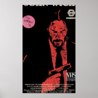 Poster John Wick VHS