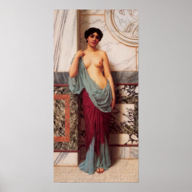 Pôster John William Godward - No Thermae (Frente)