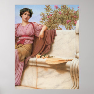 Pôster John William Godward - Tranquilidade 1914