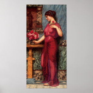 Pôster John William Godward - um oferecimento