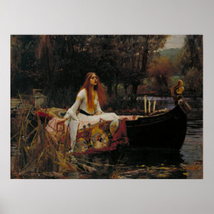 Poster John William Waterhouse - A Senhora de Shalott,