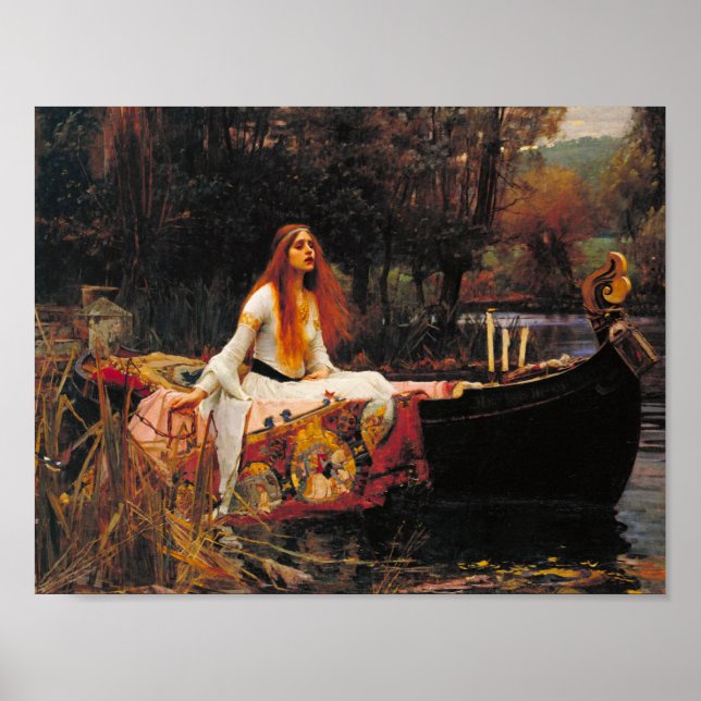Poster John William Waterhouse - A Senhora De Shalott (Frente)