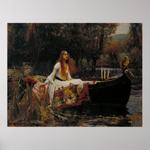 Pôster John William Waterhouse - A Senhora de Shalott