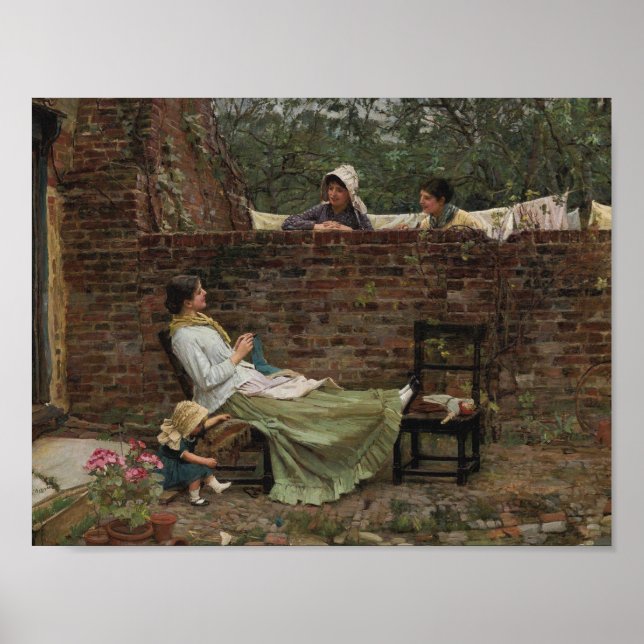 Poster John William Waterhouse - Bons Vizinhos (Frente)