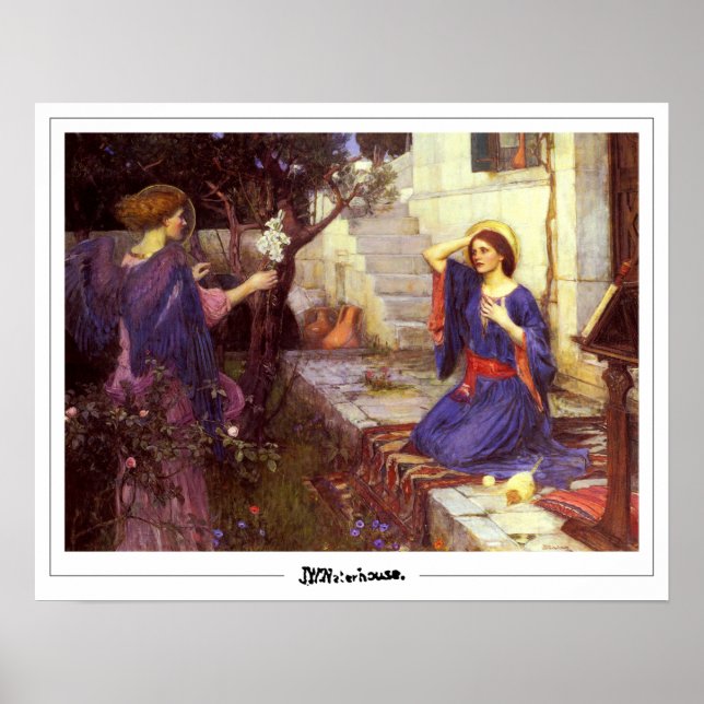 Poster John William Waterhouse Cartaz de Arte Zedign #13 (Frente)