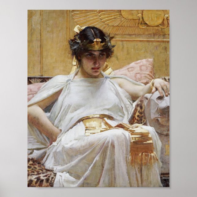 Poster John William Waterhouse - Cleopatra (Frente)