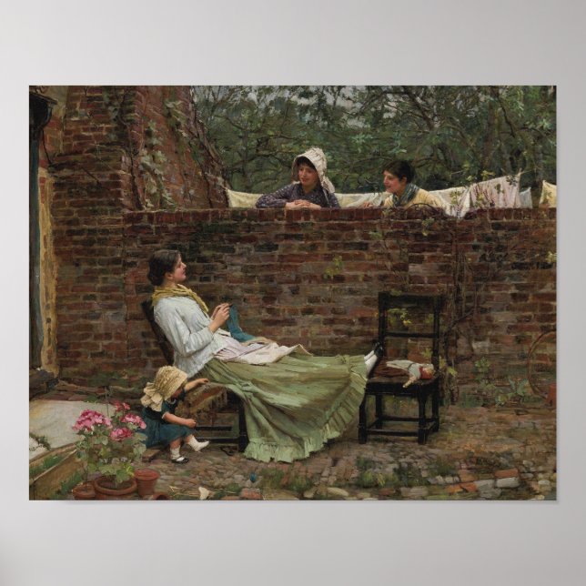 Poster John William Waterhouse - Good Neighbours (Frente)